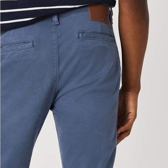 Mavi Edward Slim Straight Leg Chino Pants Vintage Indigo Sateen Twill 36 x 34 - Picture 4 of 8